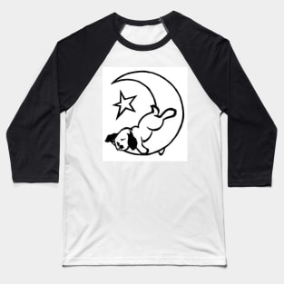 Sleepy Rabbit Moon Baseball T-Shirt